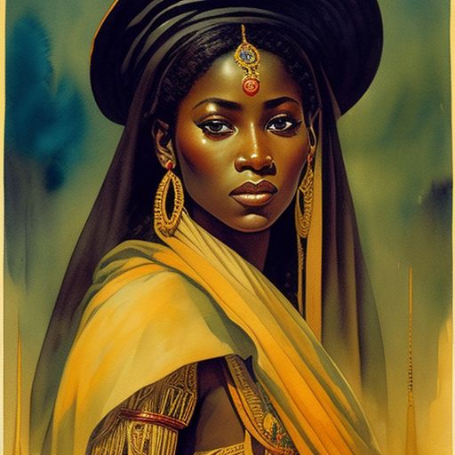 edible-crow416: benin maiden of the veil, art by sanjulian and manuel ...