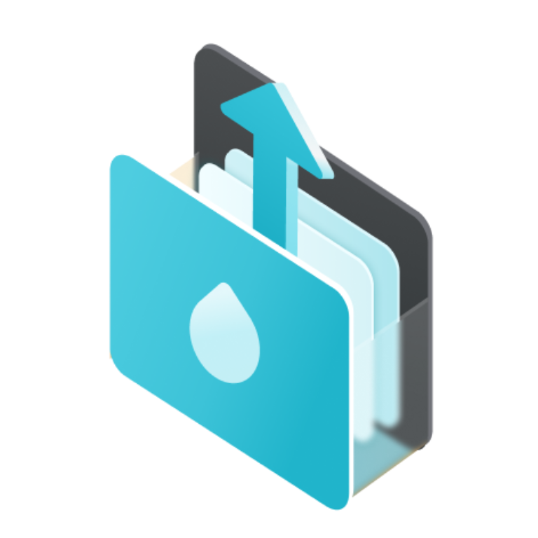 strict-dog422: Folder with files, simple, exquisite, glass, C4D, OC ...