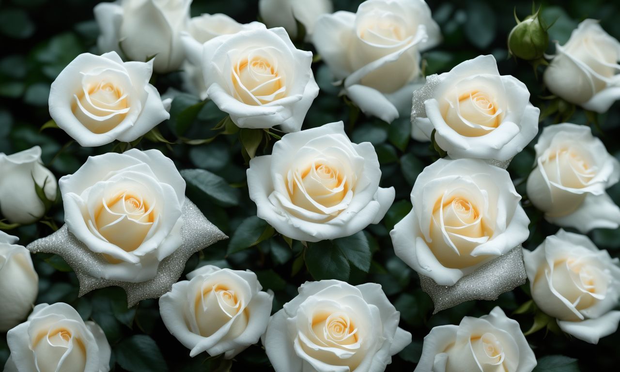 mealyalpaca706 Beautiful white rose, white rose bushes, sunny day