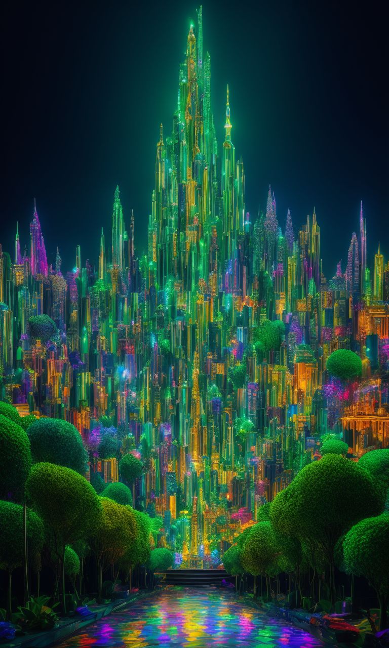 Emerald City Castle - Diamond Paintings 