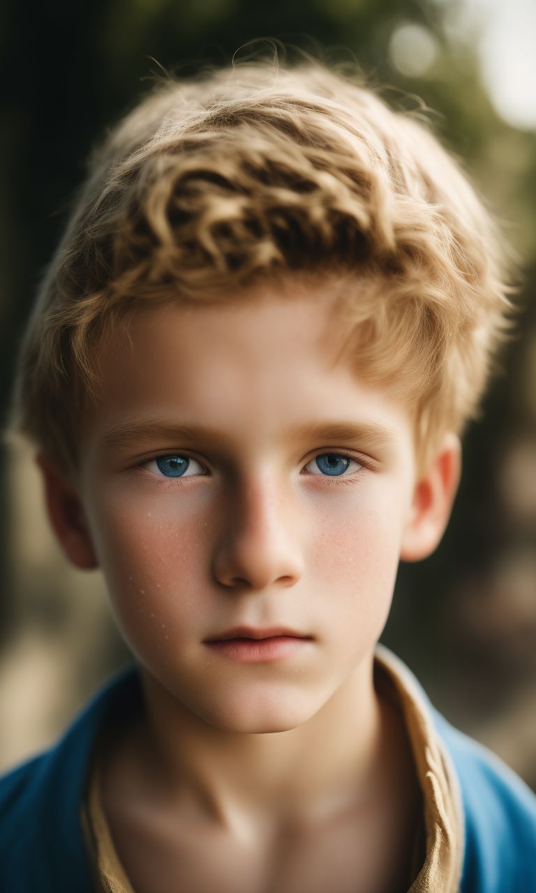 Grand-goose615: Realistic Photo Of A 12 Years Old Hansome Blond Boy In 