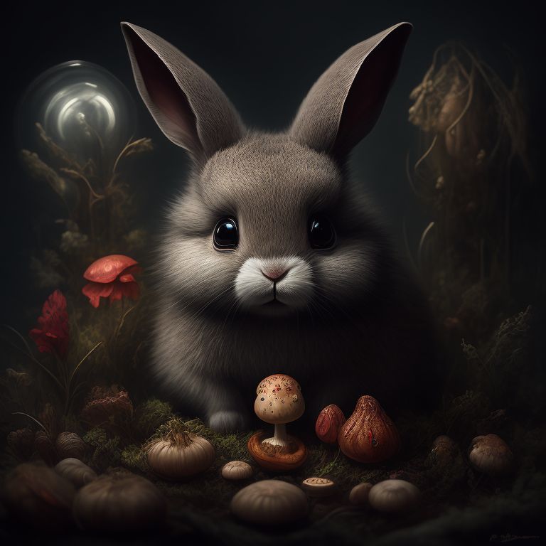 Dark Cartoon Rabbit