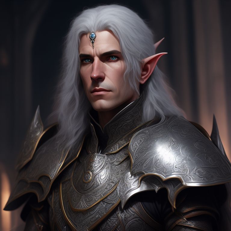 valid-clam697: dungeons and dragons 5 male elf paladin silver long hair