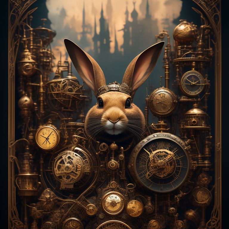 Poster Steampunk clock 