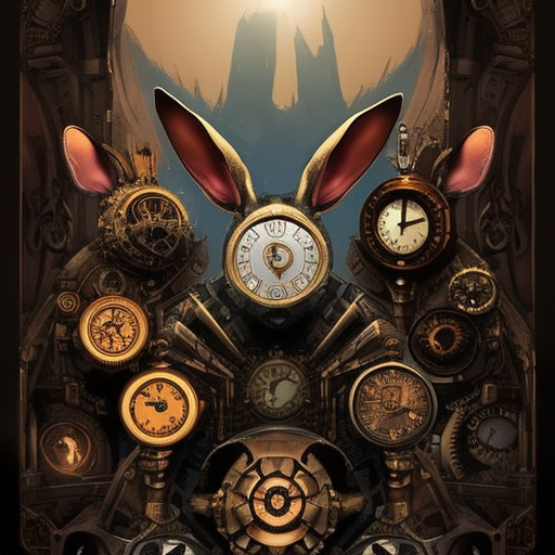 Poster Steampunk clock 