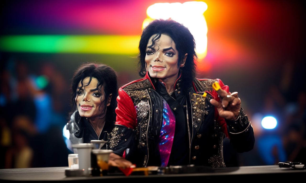 Michael Jackson Vs Elvis Presley Art