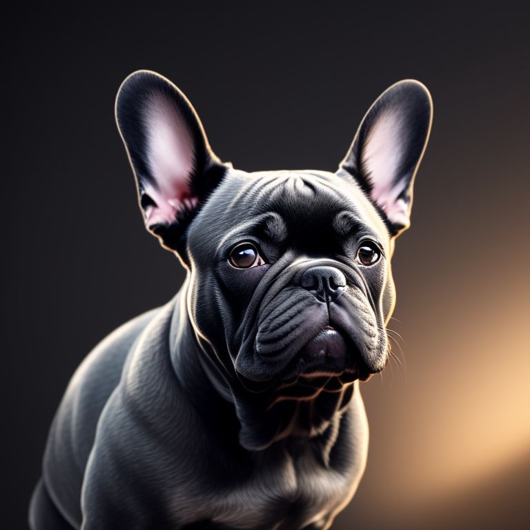 Dark grey 2024 french bulldog