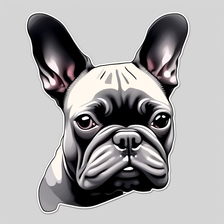 Dark grey 2024 french bulldog