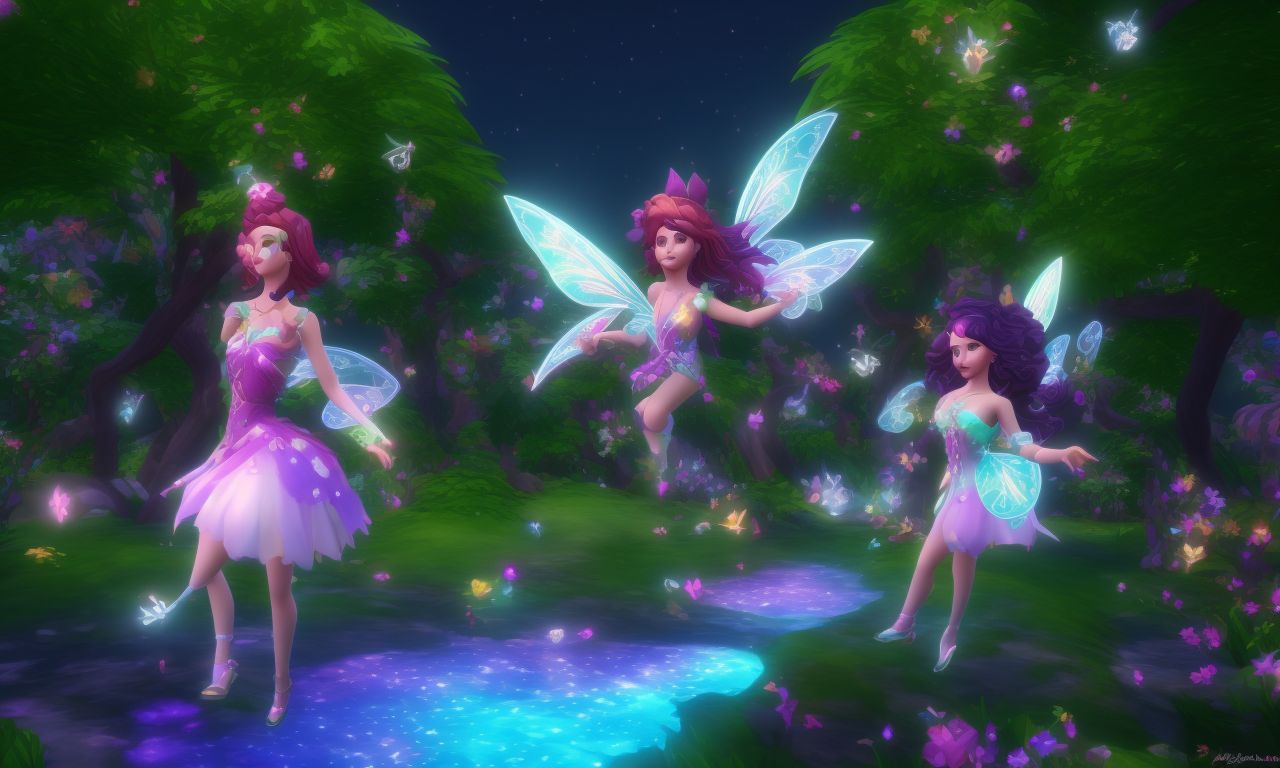 blind-pigeon698: sims 4 fairies, flying around, magical tree, whimsical ...