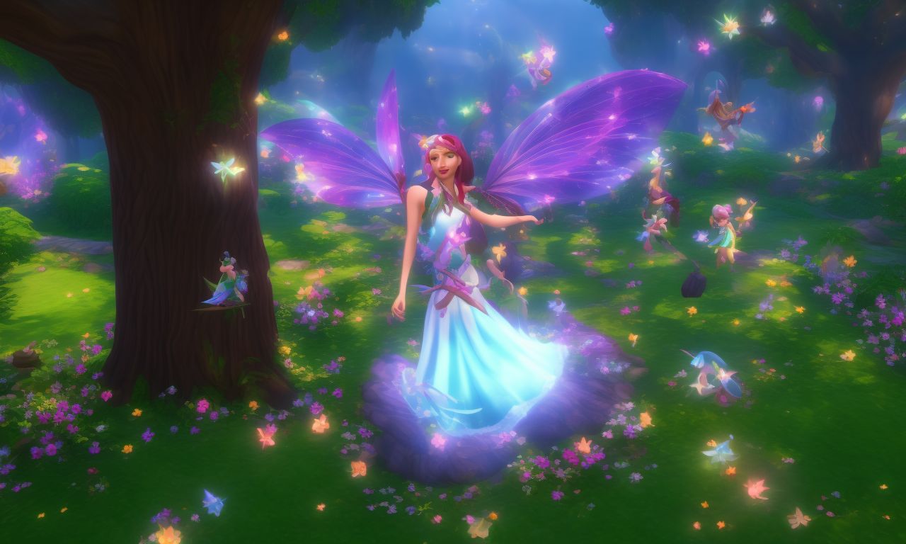 blind-pigeon698: sims 4 fairies, flying around, magical tree, whimsical ...