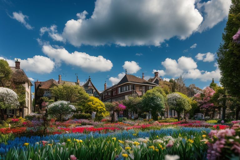 moral-turtle525: a beautiful spring day, lighting, blue sky with few ...