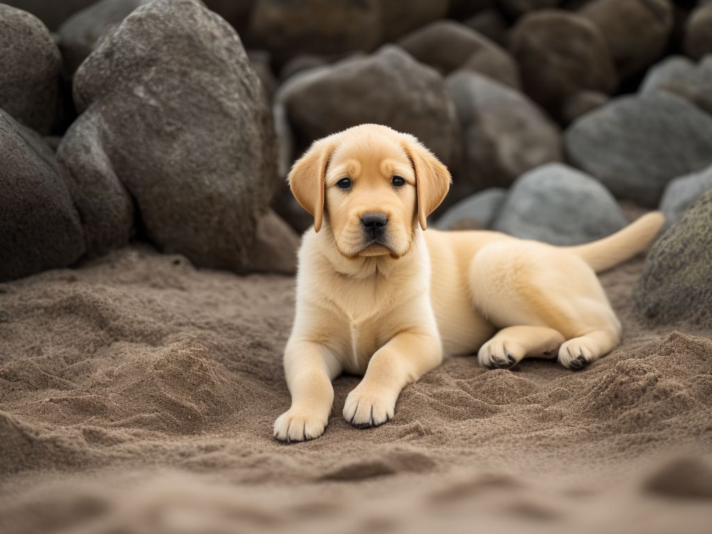 Yellow lab best sale laying down