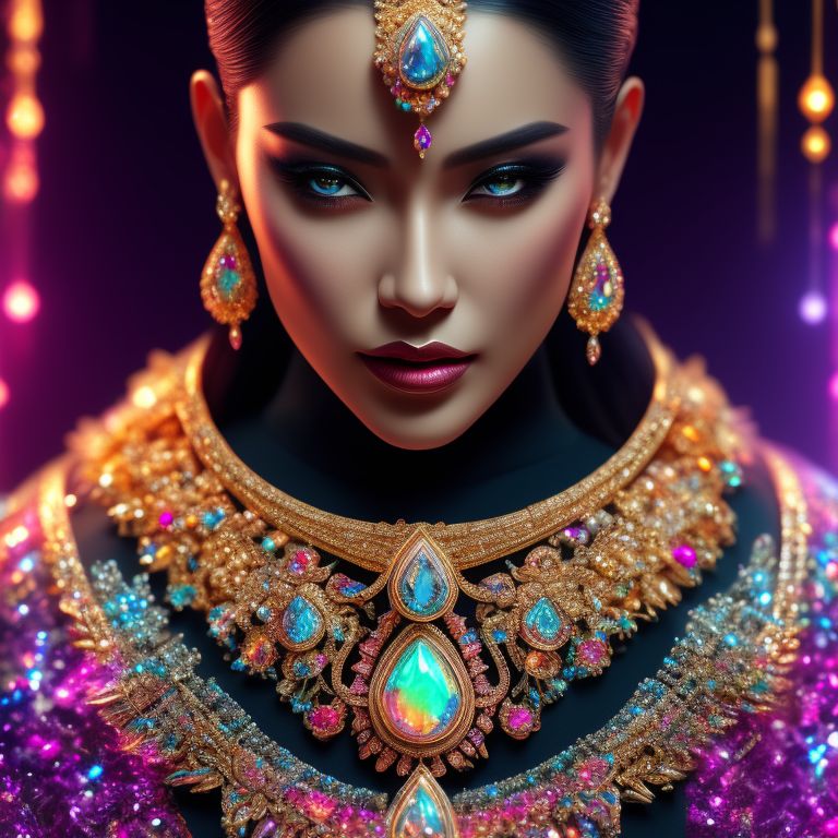 clumsypony681 art woman jewelry of sparkling glittering dazzling