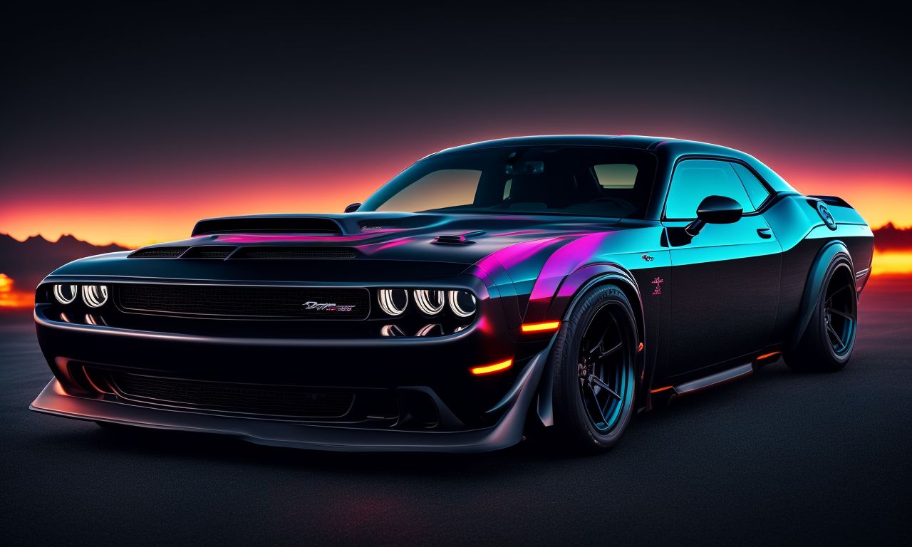 Dodge challenger neon deals lights