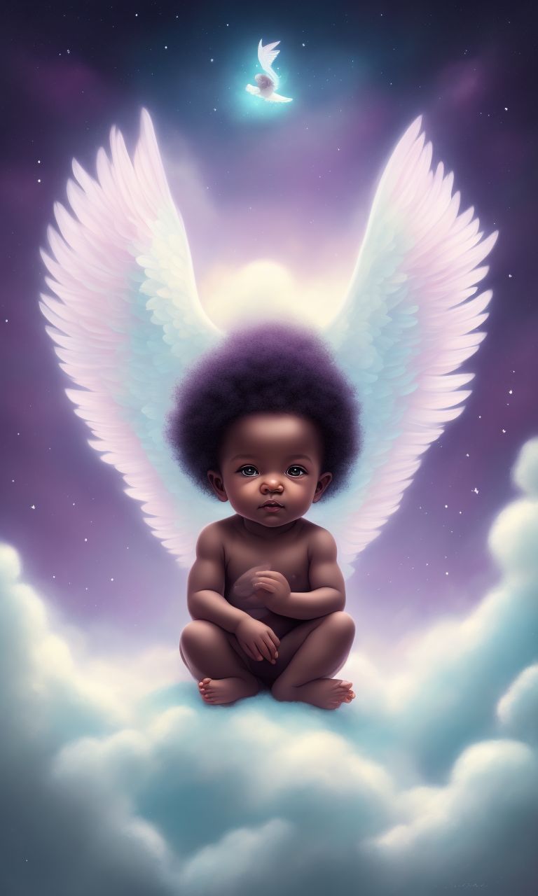 black baby angels pictures
