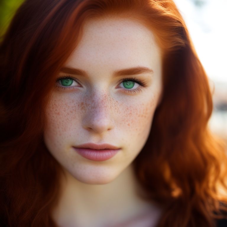 red hair green eyes rare