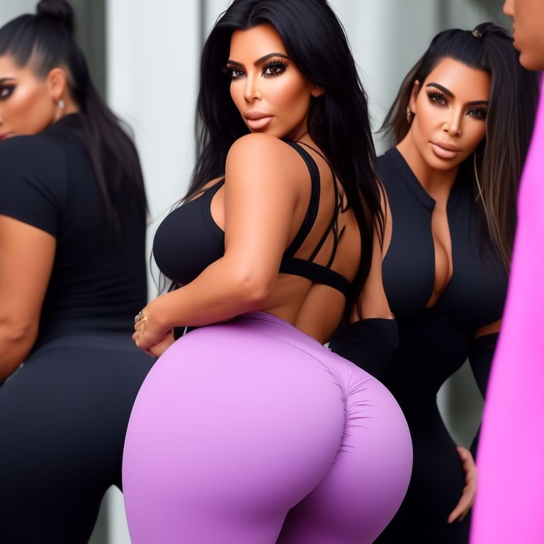 ideal-ferret109: Kim kardashians booty bulging out of her tight