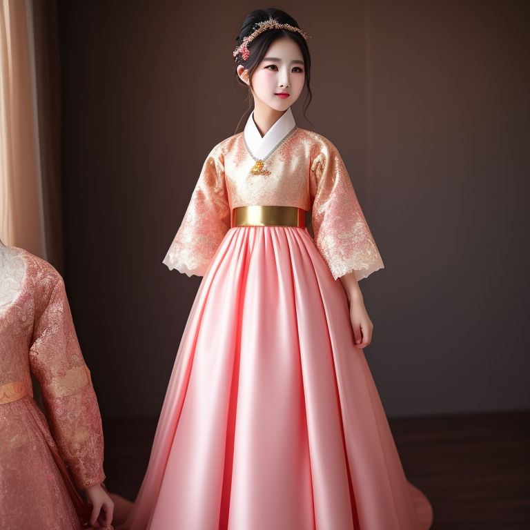 Pink hanbok clearance