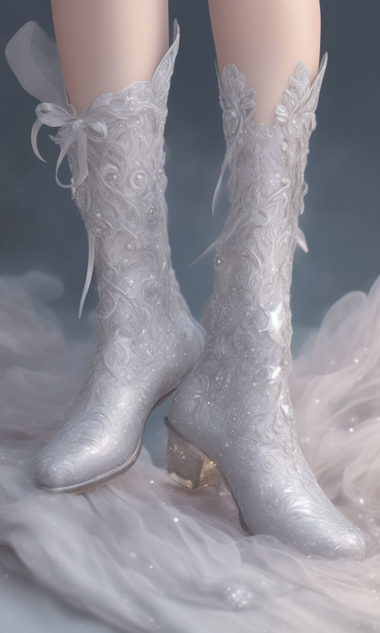 Silver hotsell diamond boots