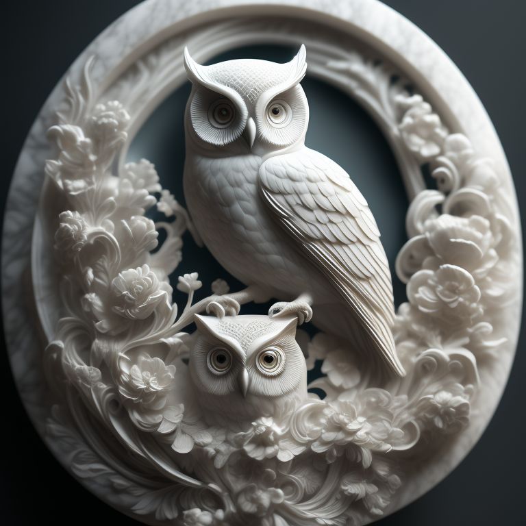 prime-weasel730: Decorative owl in marble sculpture