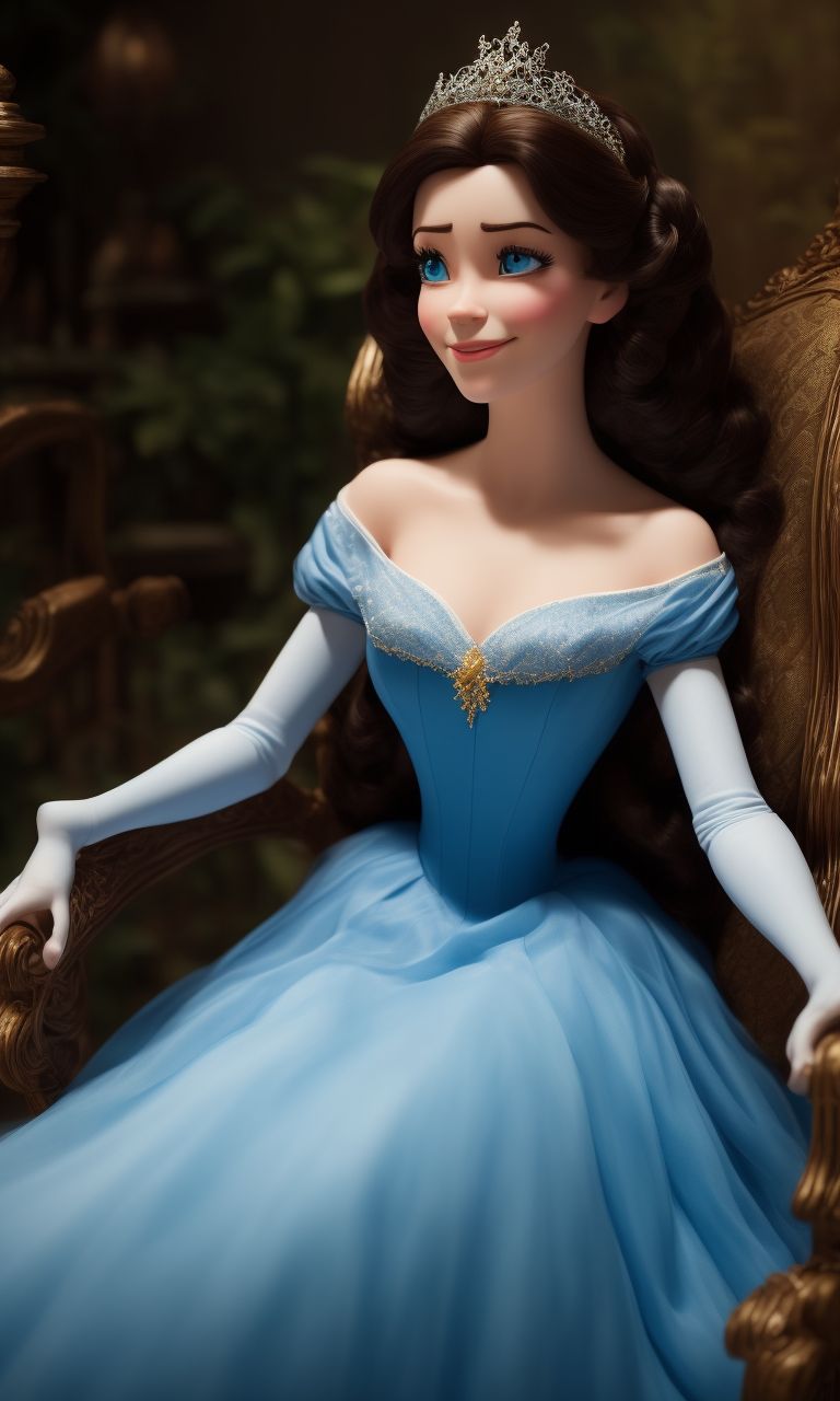 Belle in clearance her blue dress