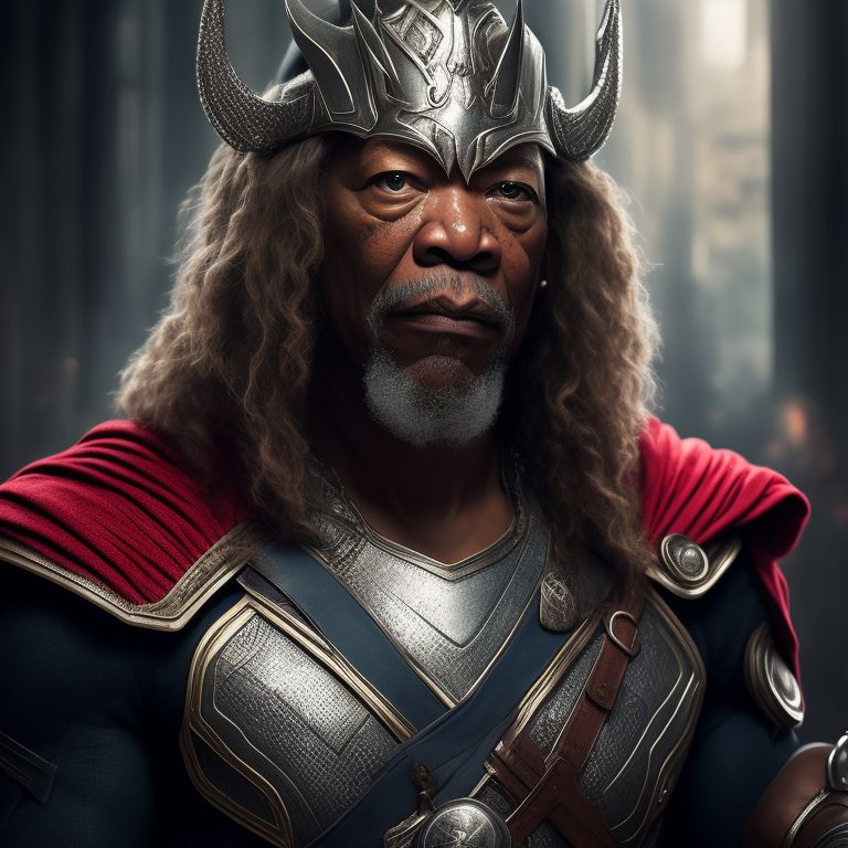 Morgan Freeman Full Body Shot