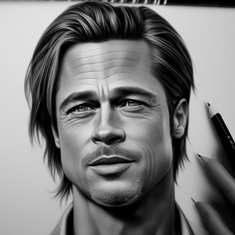 Brad Pitt Drawing