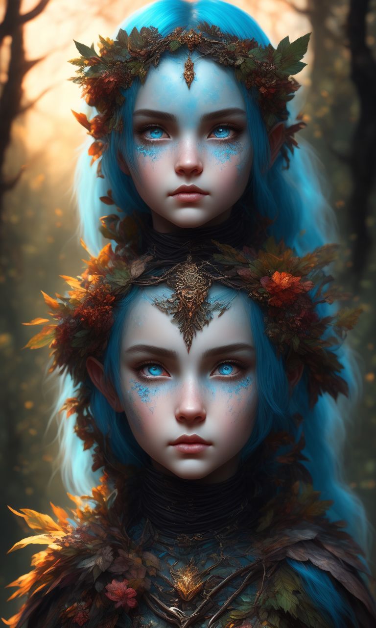 ai art,oil painting,character design,cute,blue eyes,black hair