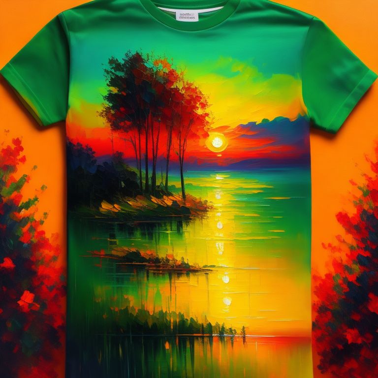 sunset t shirt design