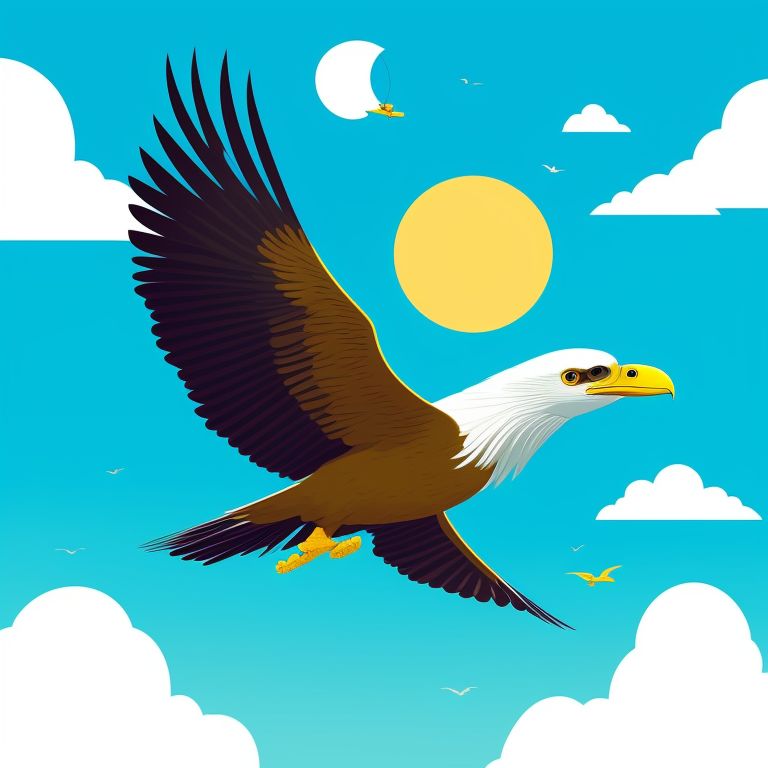 V is for Vulture, soaring up high. Spotting its prey, with a keen eye.
, day time, children's book illustration style, Simple, Cute, Full color, flat colour, style f adventure time