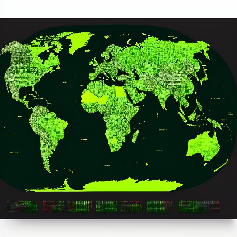 skinnyheron705 The pattern of different countries on the map in