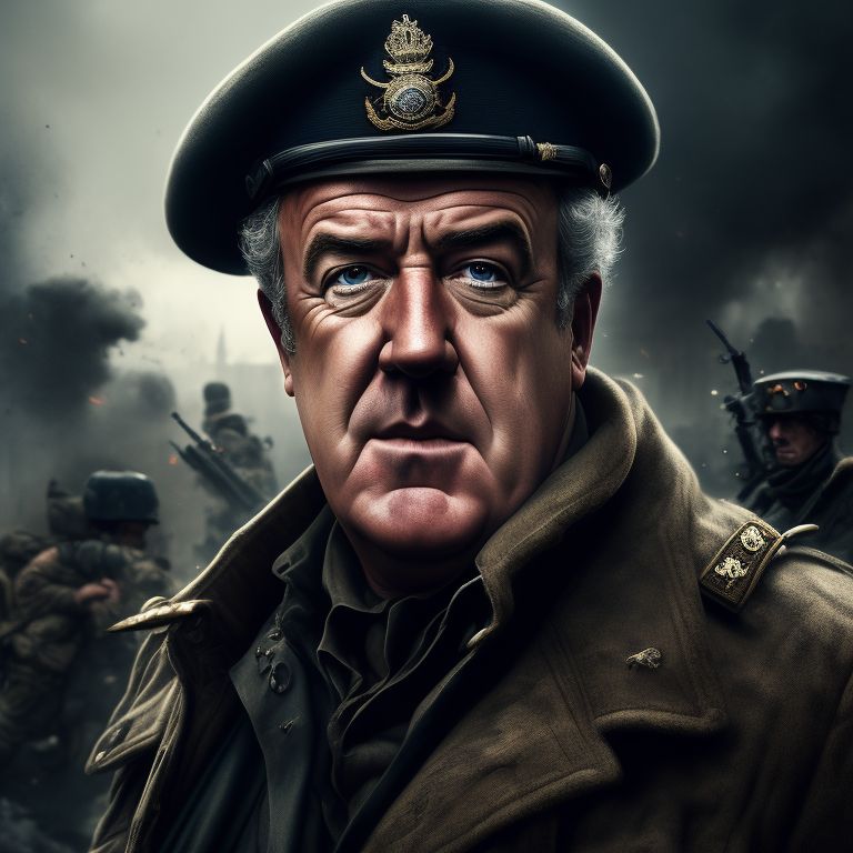 drab-cattle5: Jeremy Clarkson in a British Military Mercenary