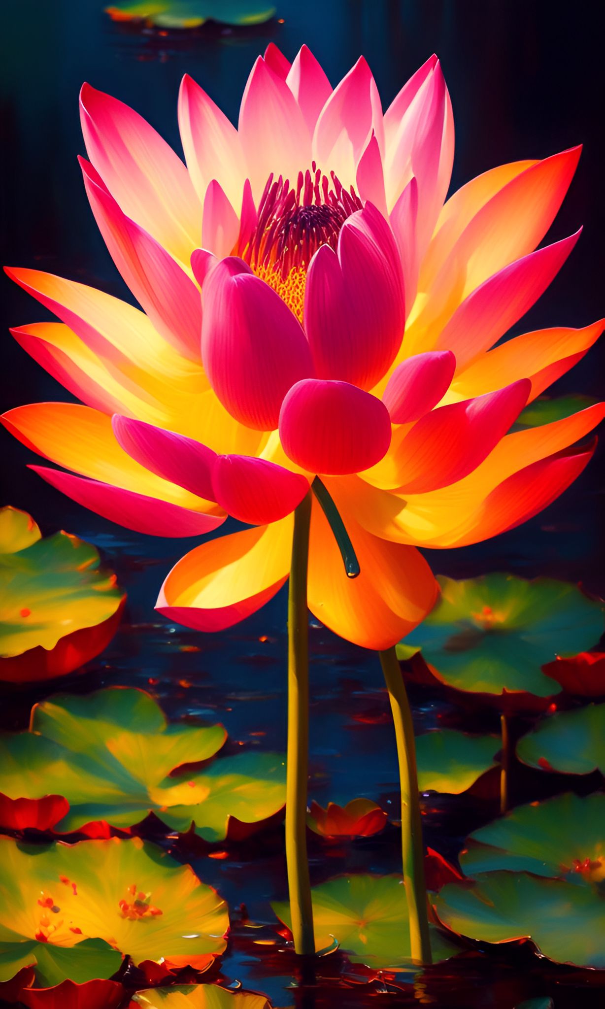 hard-chough87: Blooming Lotus flower, splashing water.