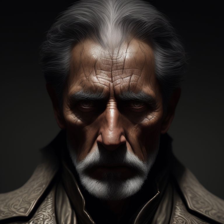 Skinny wolf781 A 55 year Old Man Brown Eyes A Big Wound Scar On The 