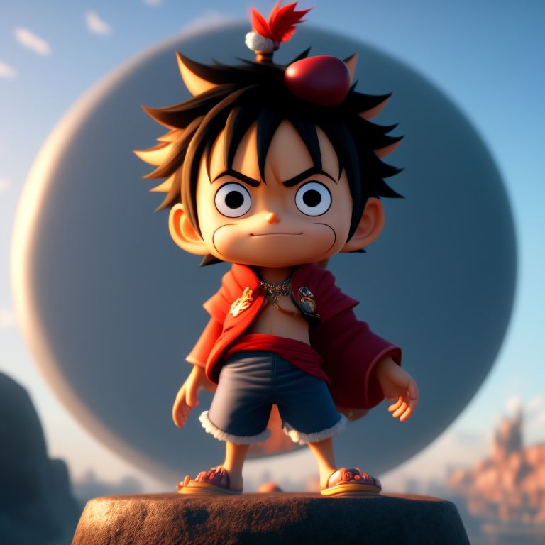 Luffy D. Monkey Gear 5 One Piece chibi 3d : r/OnePiece