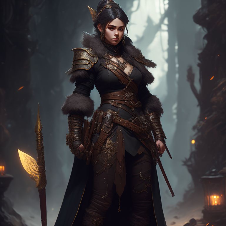 dearestmink95 female dnd fullbody gnome barbarian