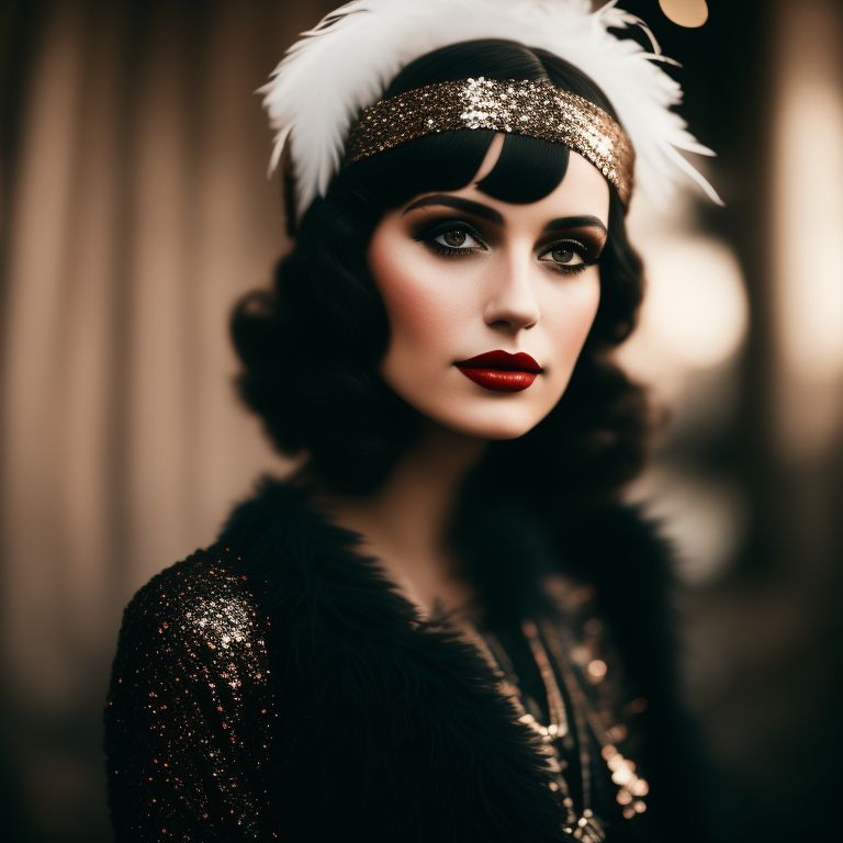 Flapper deals girl makeup