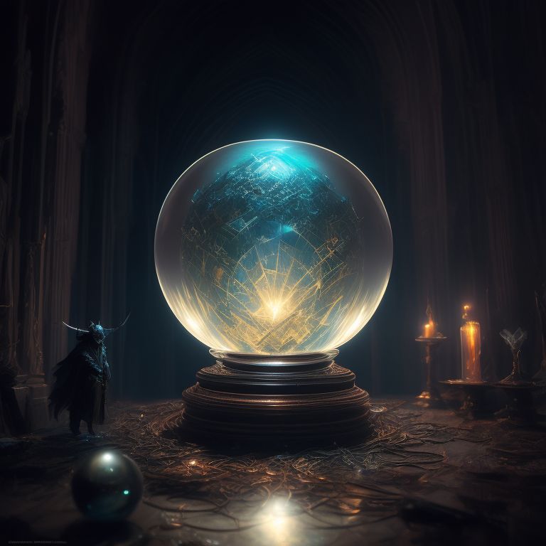 wise-ibis351: Wizard inside crystal ball pointing