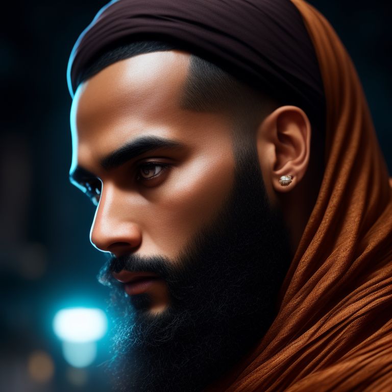 mild-chamois28-a-bearderd-muslim-man-half-shot-side-view