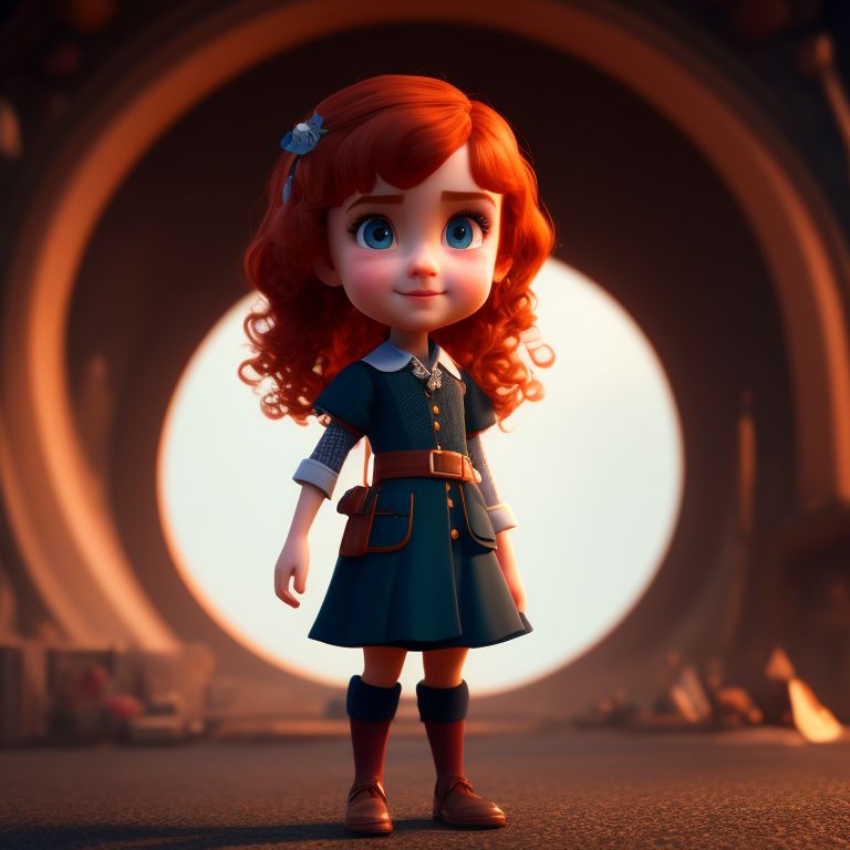Anglr: Sophie is an inquisitive young girl much like Sherlock Holmes, with  short, wild red hair, sharp eyes, pointed nose.