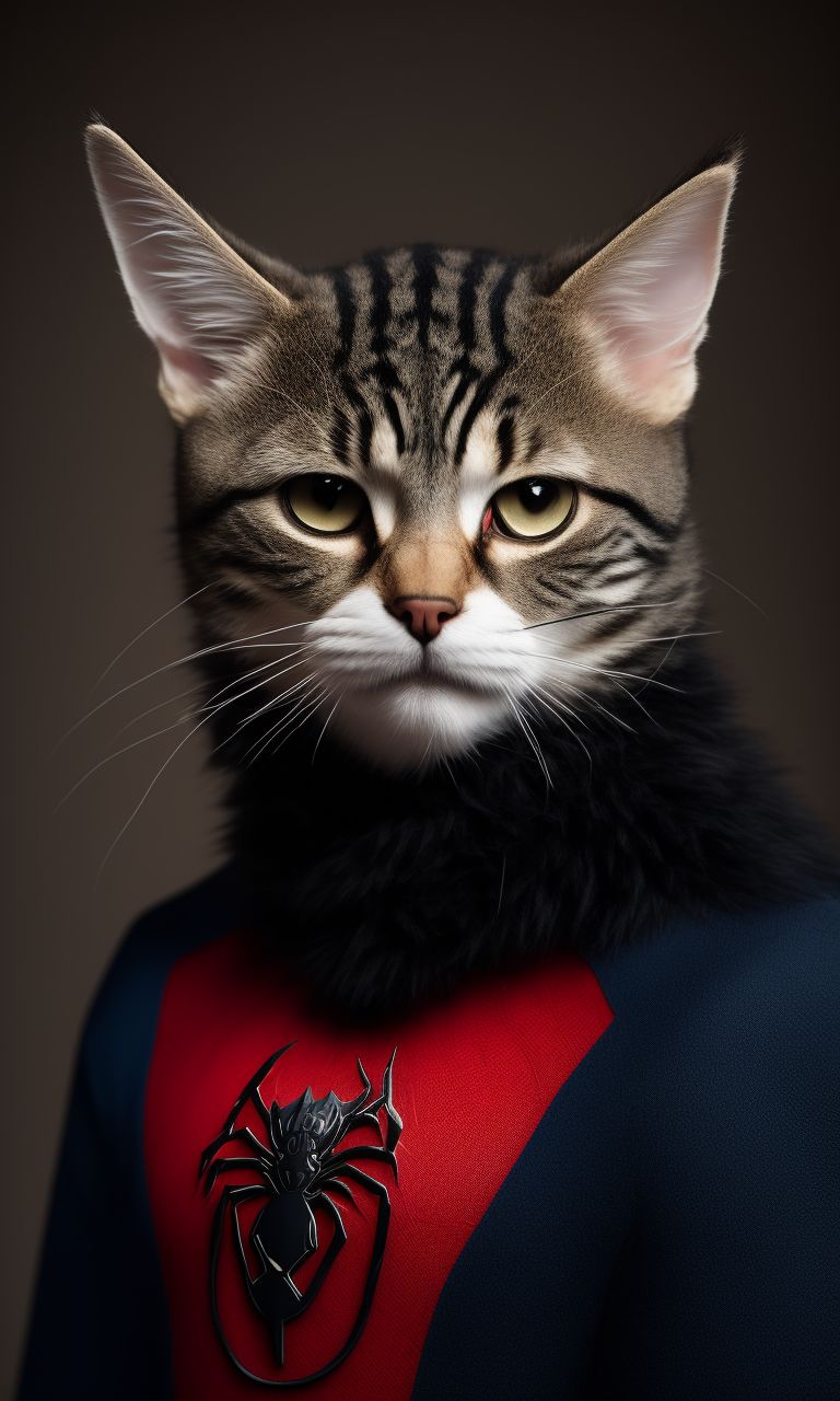 aryapratm: Spiderman furry baby cat