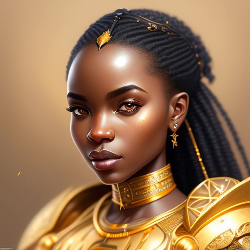 agile-falcon816: African girl with robotic crown