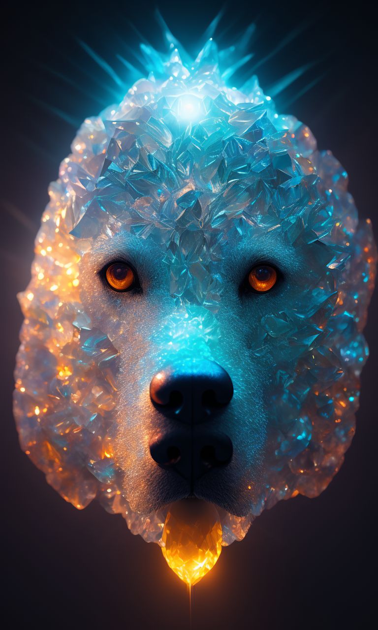 Max_Turbo Crystal Rock Dog Face