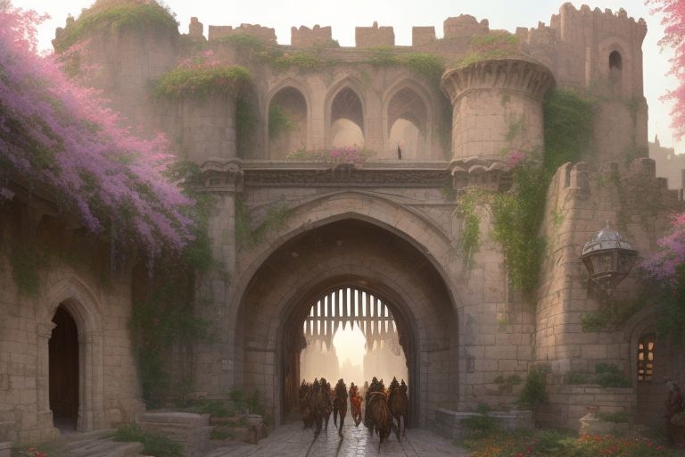 miquaight Medieval city gate entrance