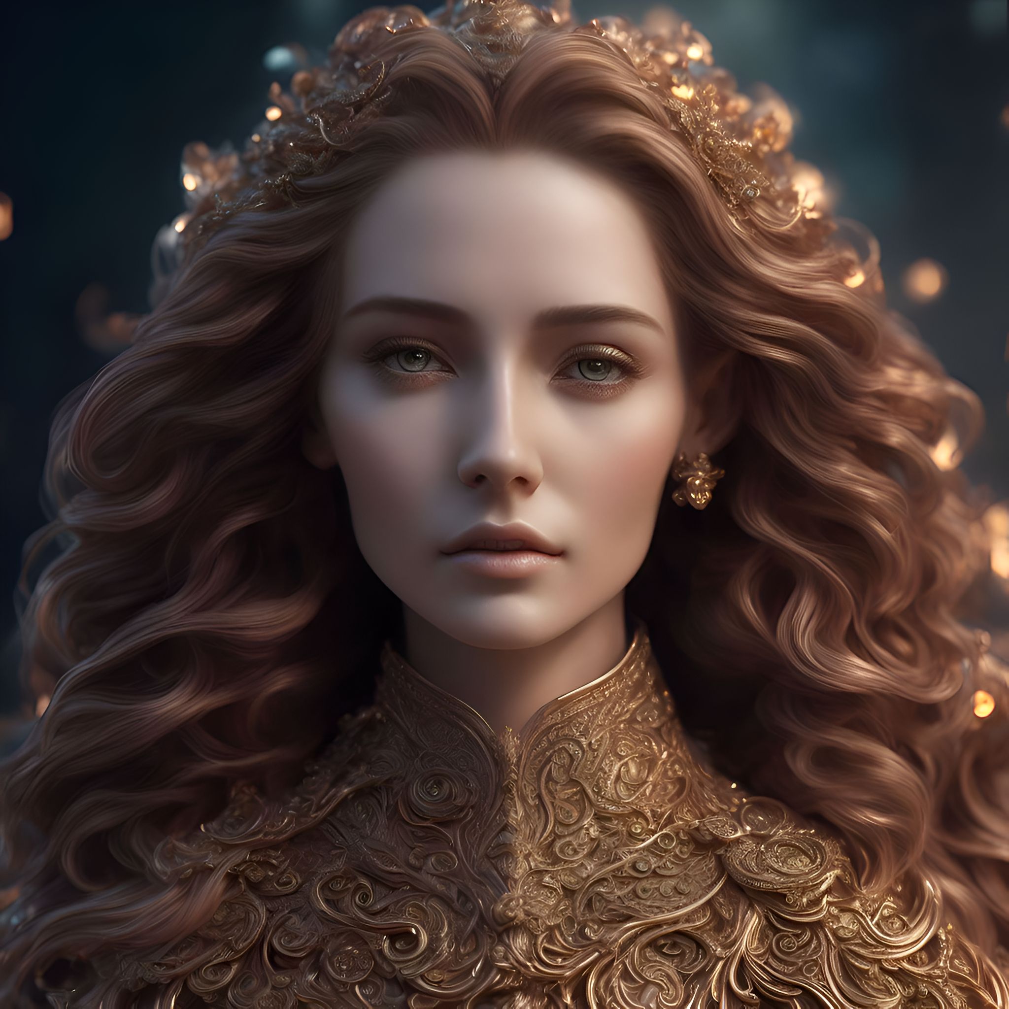 Manuzoom: Gorgeous elvish woman (insanely detailed face, long flowing ...