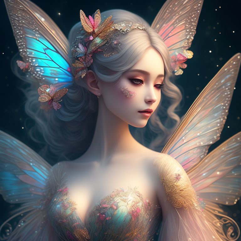 meagereagle839 Butterfly fairy transformed into a beautiful woman