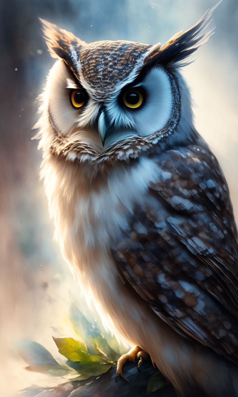 Cute Realistic Owl Drawing