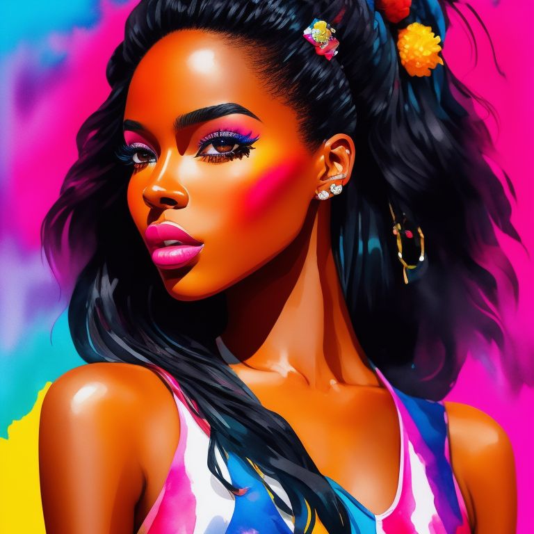 Black barbie online art