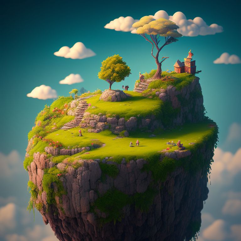 loving-skunk935: A hiker on a rocky cliff with rolling hills in the ...