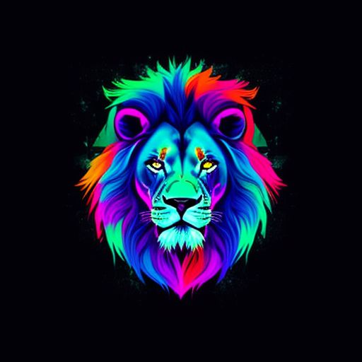 jaunty-pigeon13: colorful lion,rockstar, t-shirt design, 2d, kadosh ...